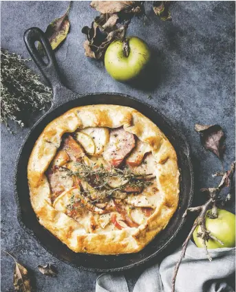  ?? PHOTOS: DL ACKEN ?? A savoury galette is delicious as a Thanksgivi­ng starter or as part of a decadent main course.