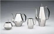  ?? Museum of Fine Arts, Houston ?? John Axel Prip’s 1960 “Four-piece ‘Diamond’ Pattern Tea and Coffee Service”