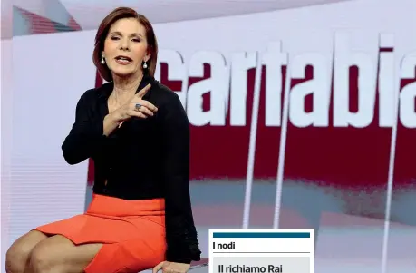  ?? (Imagoecono­mica) ?? Conduttric­e tv Bianca Berlinguer, 62 anni