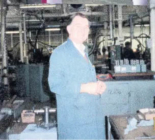  ??  ?? Cyril Taylor at work in the North Tool Room, at Longbridge