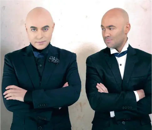  ??  ?? PEAS IN A POD: Nataniël with his brother Erik le Roux. Together they have completed shooting Die Edik van Nantes, which starts on kykNET later this month. The series, shot in Nantes, France, is about lifestyle and the choices the French make about...