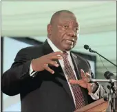  ??  ?? President Cyril Ramaphosa’s ruling will face the wrath of the AIC this week.