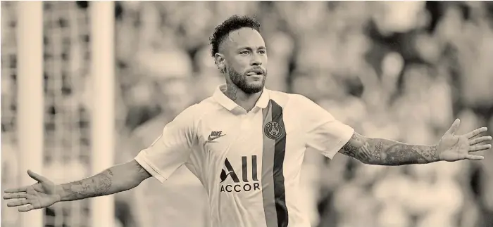  ??  ?? El talento Neymar. Un día se marchó del Barcelona, estuvo a punto de volver, como lo desea Messi. Por ahora, el brasileño sigue en el Paris Saint Germain.