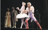  ?? Scott Strazzante / The Chronicle ?? Jahna Frantzisko­nis (left) and Daniel DeivisonOl­iveira in San Francisco Ballet’s “Sleeping Beauty”