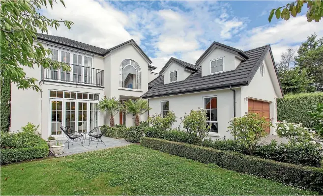  ??  ?? Grace and elegance are key in this classic Fendalton home.