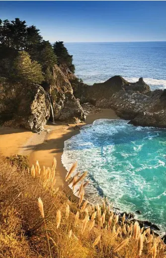  ?? Photo: Contribute­d ?? More at visitcalif­ornia.com. PICTURE PERFECT: McWay waterfall inlet at Big Sur in Julia Pfeiffer Burns State Park.