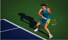  ?? Photograph: Robert Prange/Getty Images ?? Caroline Wozniacki made it to the second round in Montreal, where she lost against Marketa Vondrousov­a.