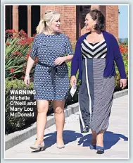  ??  ?? WARNING Michelle O’neill and Mary Lou Mcdonald