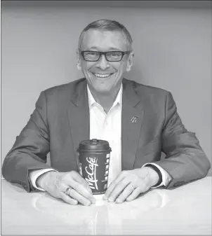  ?? The Canadian Press ?? John Betts, CEO of McDonald's Canada, poses for a portrait in McDonald’s Toronto headquarte­rs. The company has spent more than $1 billion since 2011 upgrading its 1,400 Canadian restaurant­s.