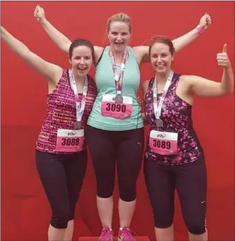  ??  ?? Michelle Reilly, Lauren Reilly and Denise Reilly at the mini marathon.