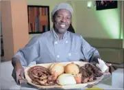  ??  ?? BRING IT ON: Chef Mxolisa Ndimande from One and Only in KwaMashu is ready to test his shisa nyama against the best.