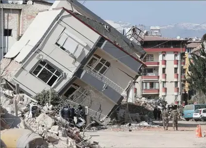  ?? Fotoğraf: ANADOLU AJANSI ?? 6 Şubat 2023 depremleri Türkiye’de son yüzyılda en fazla can kaybına ve yıkıma neden olan depremler olarak kayıtlara geçti.