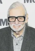  ??  ?? George A Romero, director. Born: 4 February 1940 in The Bronx, New York. Died: 16 July 2017 in Toronto, aged 77.