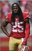  ?? JOSE CARLOS FAJARDO — STAFF ?? Richard Sherman, 30, who has no intercepti­ons for the 49ers this season, says he expects to play until 2022 or 2023.