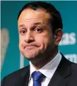  ??  ?? Leo Varadkar won’t partake in the UK’s infighting