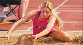  ?? ?? Madison Henkel’s fifth place State finish in the Long Jump set a new Shelby High School girls record.