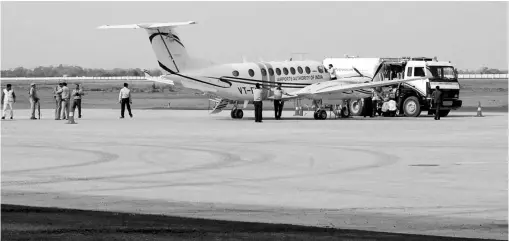  ??  ?? A view of Durgapur’s Kazi Nazrul Islam Airport, one of 56 airports and 31 heliports that have been added to India’s aviation map in two rounds of UDAN