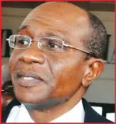  ??  ?? Emefiele, CBN governor