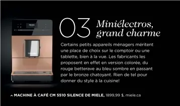  ?? ?? MACHINE À CAFÉ CM 5510 SILENCE DE MIELE, 1899,99 $, miele.ca