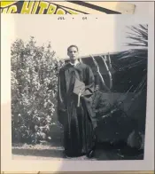  ?? PHOTO COURTESY TUCKER FAMILY ?? Jim Tucker in his Aviation High graduation gown in 1964.
