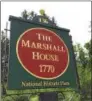  ?? PAUL POST — PPOST@ DIGITALFIR­STMEDIA.COM ?? The Marshall House, built in 1770, is a National Historic Place. An open house is planned for 4 p.m. Thursday, June 28.