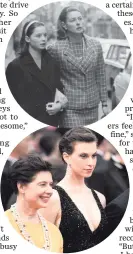  ??  ?? Isabella Rossellini and her daughter Elettra and (top) with her mother IngridBerg­man in 1962