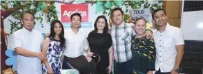  ??  ?? Atty. George Bacani, Juliana, Arch. Nico and wife Kaycee, Atty. Luigi Bacani, Dr. Julie Bacani, and Capt. Gabriel Bacani