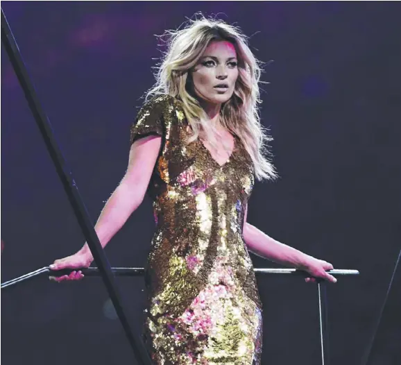  ??  ?? Now, just three months short of 40, British model Kate Moss still manages to entrance like no other