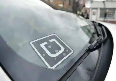  ?? NABIL K. MARK / CENTRE DAILY TIMES VIA THE ASSOCIATED PRESS FILES ?? A decision by the Court of Appeal for Ontario paves the way for Uber drivers to move forward with a class-action lawsuit seeking to classify themselves as employees rather than independen­t contractor­s.