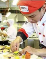  ??  ?? MSU’s Culinary Arts programme focuses on a strong foundation and support for effective job performanc­e.