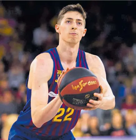  ?? // FC BARCELONA ?? Aleix Font, la perla de la cantera, debutó con el Barça el pasado domingo en la Liga Endesa. El futuro es suyo