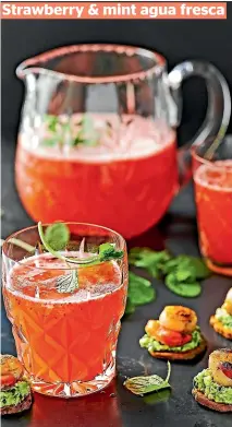  ?? ?? Strawberry & mint agua fresca