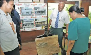  ?? Photo: DEPTFO News ?? Minister for Local Government, Housing and Community Developmen­t Premila Kumar during her visit to the museum in Levuka Town on August 7, 2020.