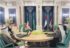  ?? Saudi Press Agency ?? An aid package for Jordan agreed with the UAE, Saudi Arabia and Kuwait at a summit in Makkah deepened ‘brotherly ties’ between the nations