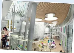  ??  ?? plans: An drawing of the concourse in the National Children’s Hospital