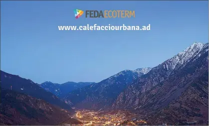  ?? FEDA ?? El portal web que FEDA ha posat en marxa aquest any per presentar la xarxa de calor d’Andorra la Vella.