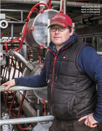  ?? PHOTO: PAT MOORE ?? Michael Norton at work on the family farm in Urlingford