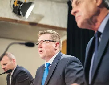  ?? BRANDON HARDER ?? As expected, Saskatchew­an is taking the federal government to court over carbon taxes. Premier Scott Moe said Wednesday that the carbon tax infringes on a provincial responsibi­lity.