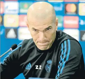  ?? FOTO: AP ?? Zidane mantiene su optimismo pese a estar a 10 puntos del Barça en LaLiga