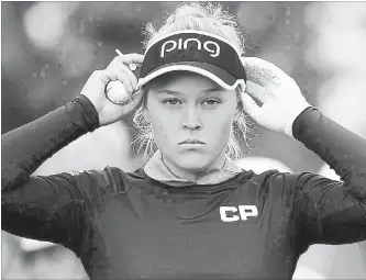  ?? CANADIAN PRESS FILE PHOTO ?? Brooke Henderson: “I tend to play better on tougher courses generally, which is always a good thing.”