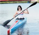  ??  ?? Jeanette Chippingto­n has trained through lockdown at Dorney Lake.