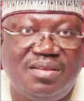  ??  ?? Senate President, Ahmad Lawan