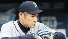  ?? JASON MILLER/ GETTY IMAGES ?? He and his agent are not using the word retirement, but Ichiro Suzuki was hitting .205 in 44 atbats with the Seattle Mariners this season and did not have an extra-base hit.