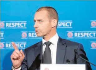  ?? ABC ?? El presidente de la UEFA, Aleksander Ceferin