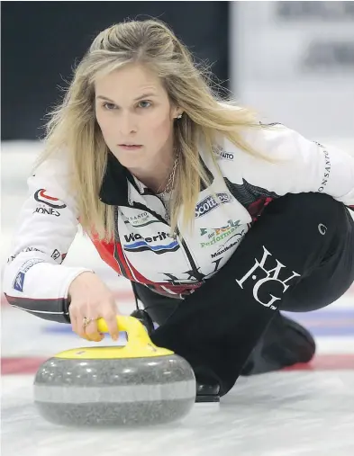  ?? POSTMEDIA NETWORK ?? Jennifer Jones’ quest for a second straight Olympic gold medal begins Saturday at the Canadian trials in Ottawa.