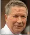  ??  ?? Targeted: Ohio’s Republican Governor
John Kasich. A message posted on his website said: “I love Islamic state”