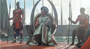  ?? PROVIDED BY DISNEY ?? The kingdom of Wakanda, now led by Queen Ramonda, reckons with the loss of King T’Challa in “Black Panther: Wakanda Forever.”