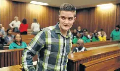  ?? Picture: Alaister Russell ?? Nicholas Ninow in the Pretoria high court this week. He is accused of raping a sevenyear-old girl in a toilet.