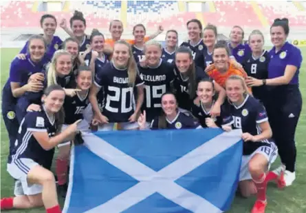  ??  ?? TOP OF THE WORLD Wolecki Black, below, credits Scotland qualifying for the Women’s World Cup for the first time with upsurge in interest