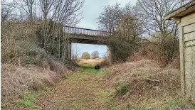  ?? NOR ?? Under threat: Bridge 1711 on the former line from Dereham to Fakenham. The Norfolk Orbital Railway has aspiration­s to reinstate this route.